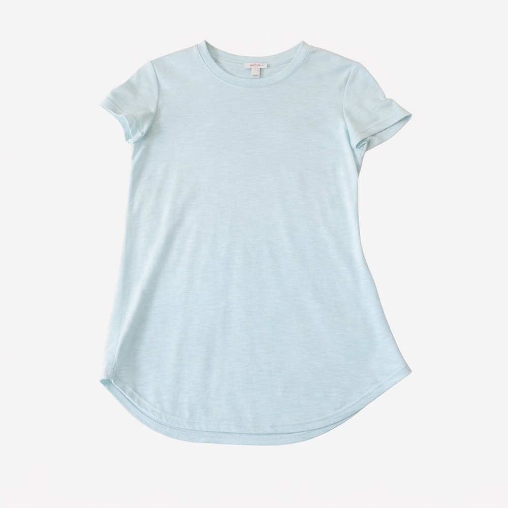 JAMES PERSE LOS ANGELES Light Blue Cotton Blend T Shirt‎ Made in USA Size 2